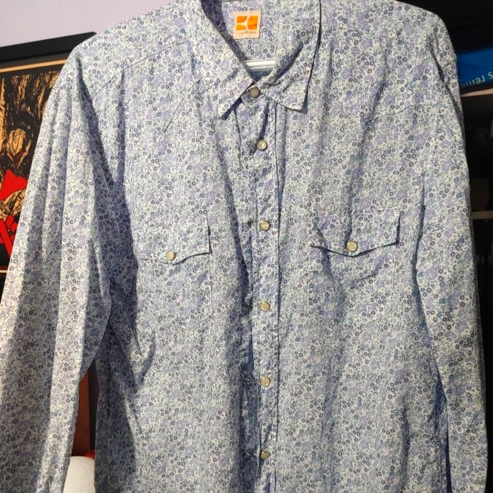 Hugo Boss Pearl Snap Dress Shirt